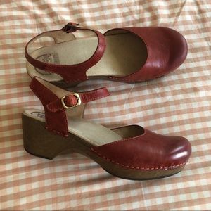Red Dansko Mary Jane’s - Size 42